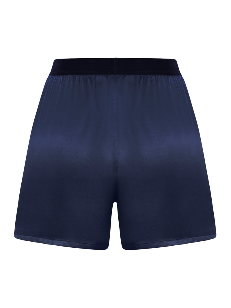 SHORTS IN RASO DI SETA STRETCH