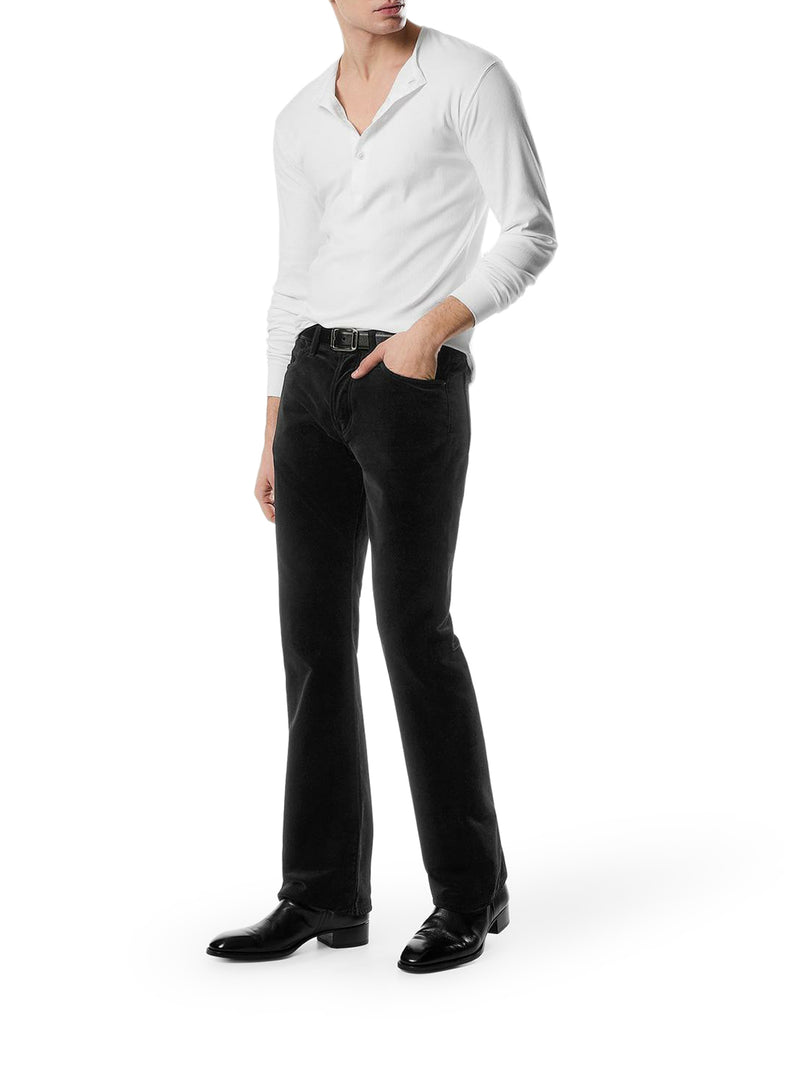 T-SHIRT HENLEY IN COTONE