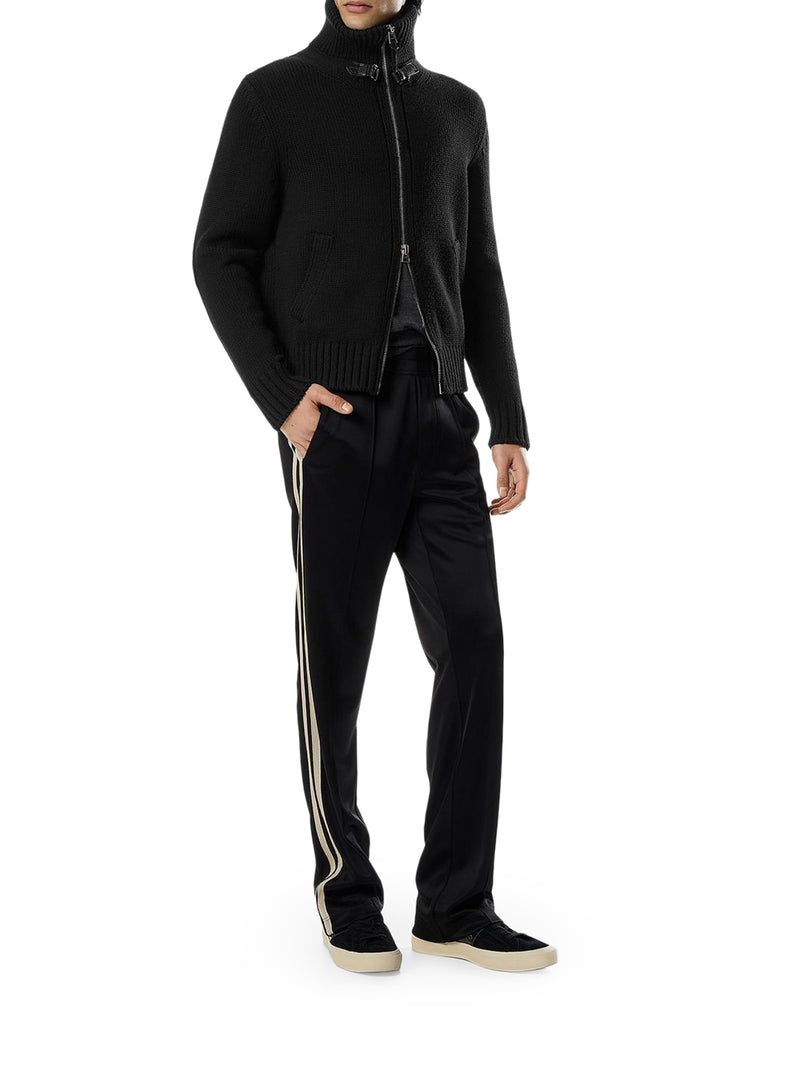 GIACCA IN LANA MERINO CON CERNIERA