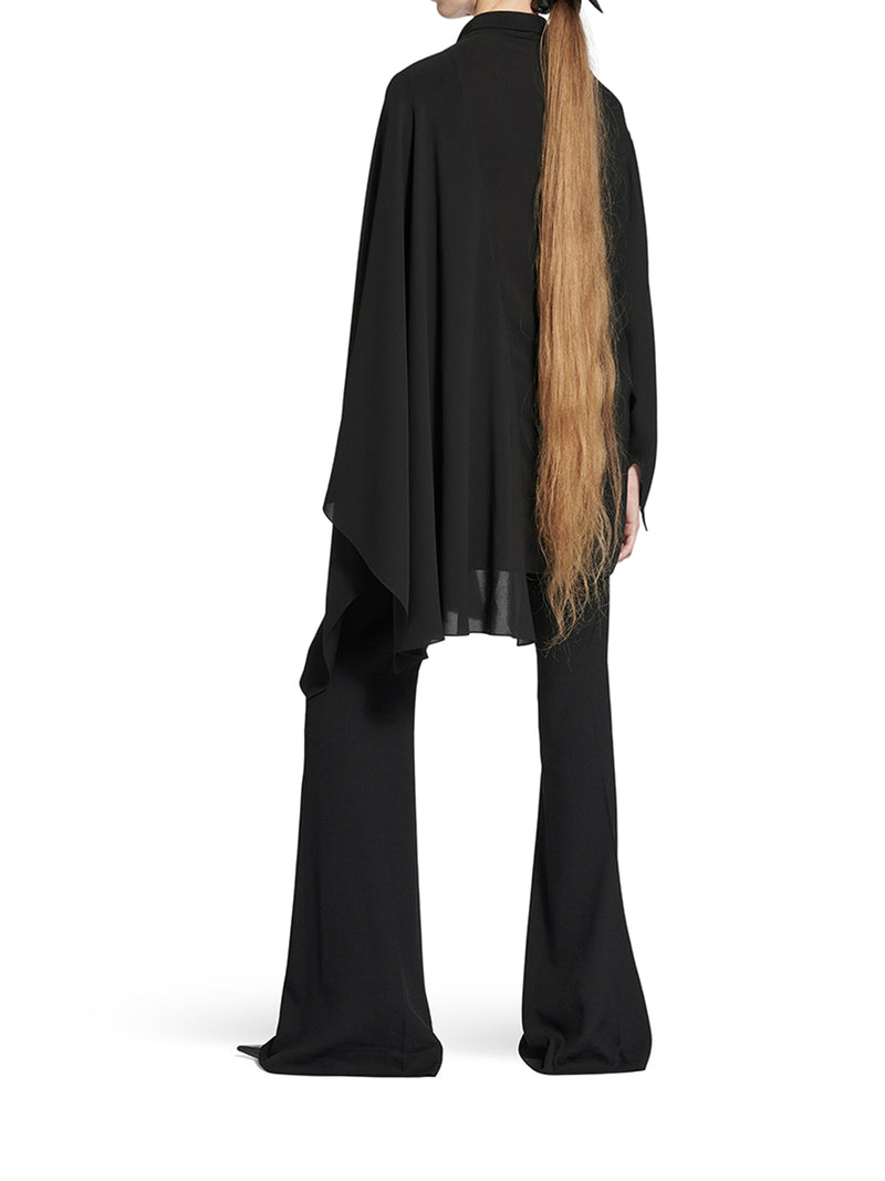 BLUSA IN SETA CON FOULARD