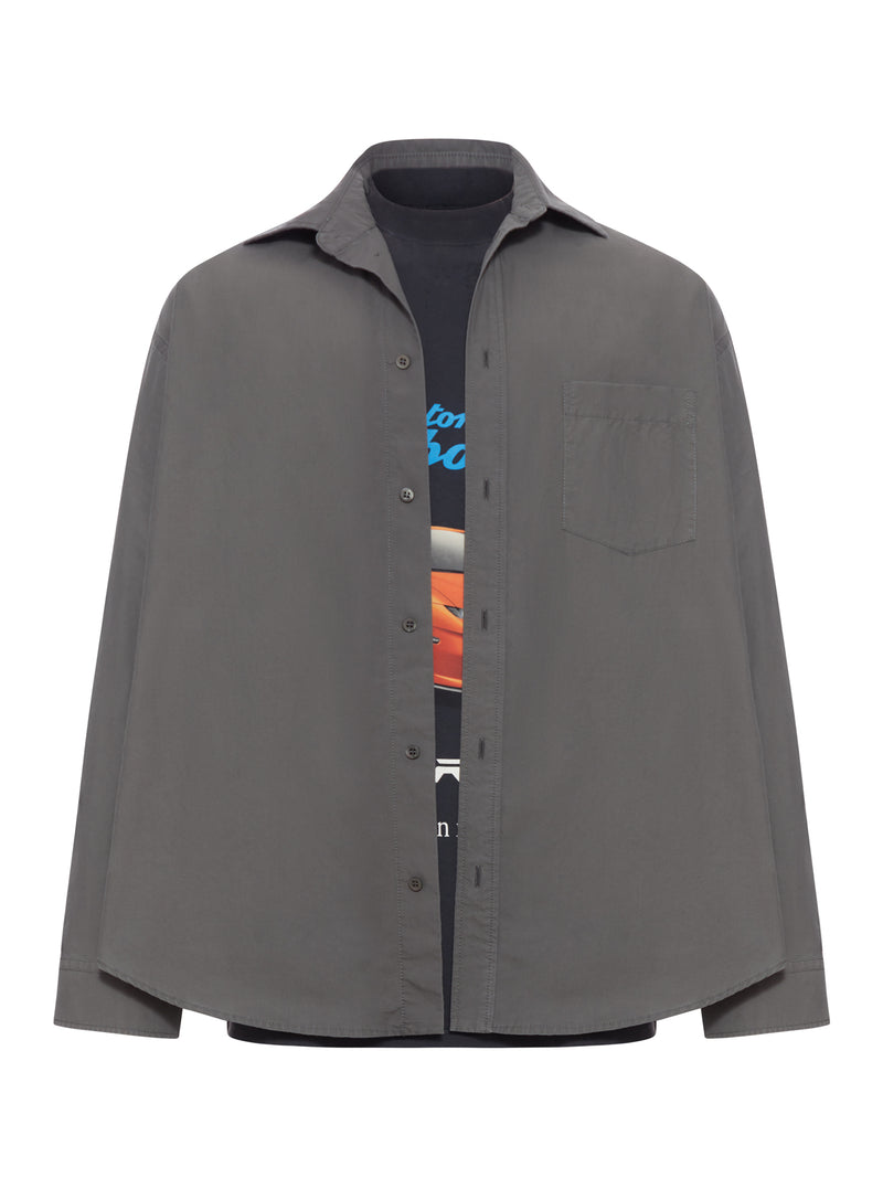 T-SHIRT LAYERED IN POPELINE