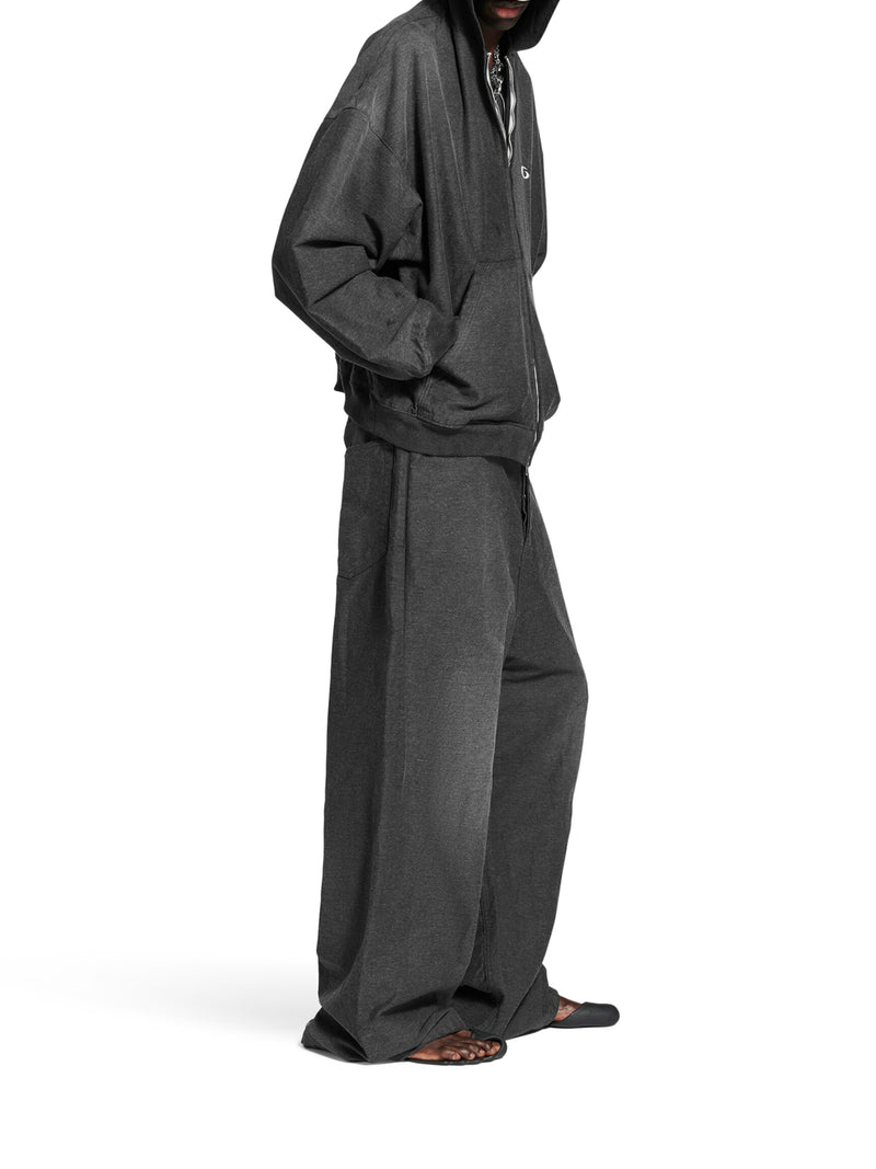 FELPA CON CAPPUCCIO TROMPE L`OEIL