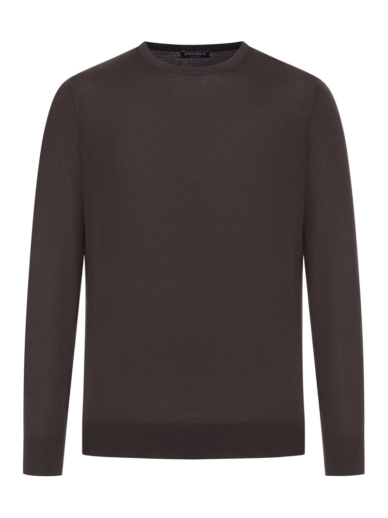 MAGLIONE GIROCOLLO IN CASHSETA MÉLANGE