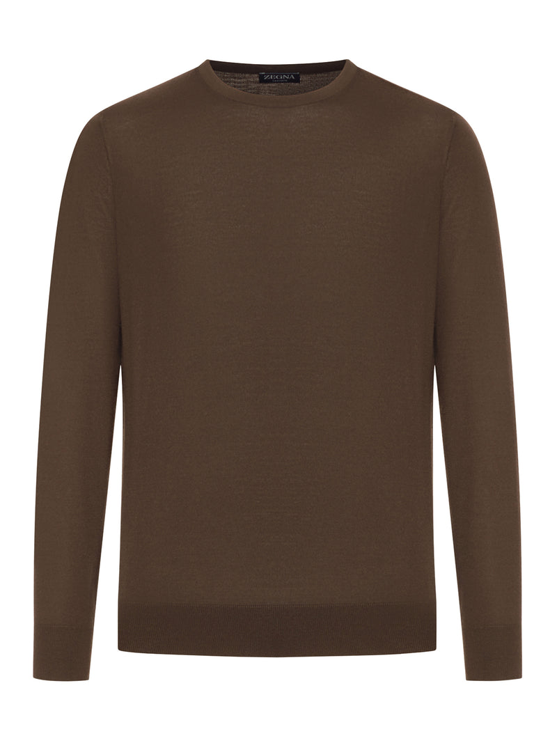 MAGLIONE GIROCOLLO IN CASHSETA MÉLANGE