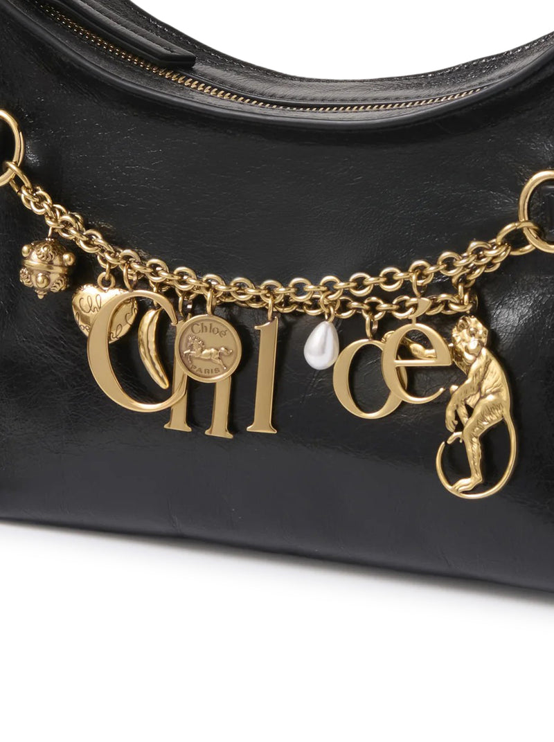 BORSA HOBO CHLOE` CHARMS IN PELLE LUCIDA