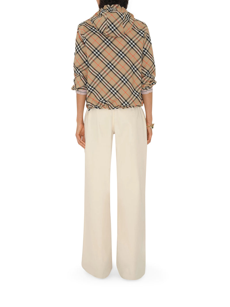 GIACCA CHECK CON CAPPUCCIO