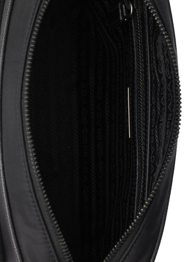 BORSA A TRACOLLA SMALL IN RE-NYLON E SAFFIANO