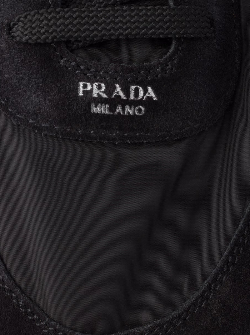 SNEAKERS COLLAPSE IN RE-NYLON E PELLE SCAMOSCIATA