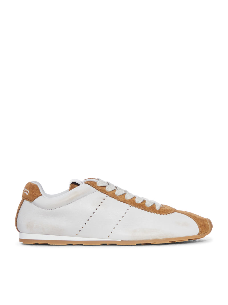 SNEAKERS PLUME IN NAPPA E SCAMOCIATO