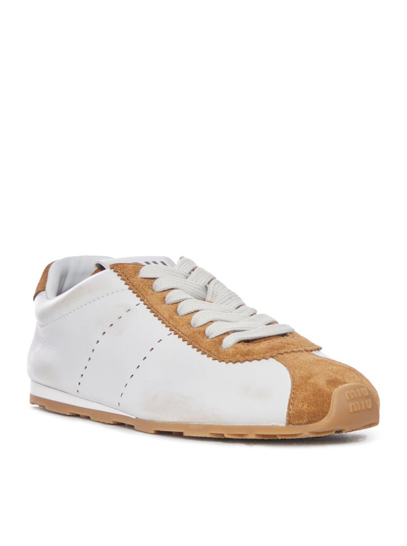 SNEAKERS PLUME IN NAPPA E SCAMOCIATO