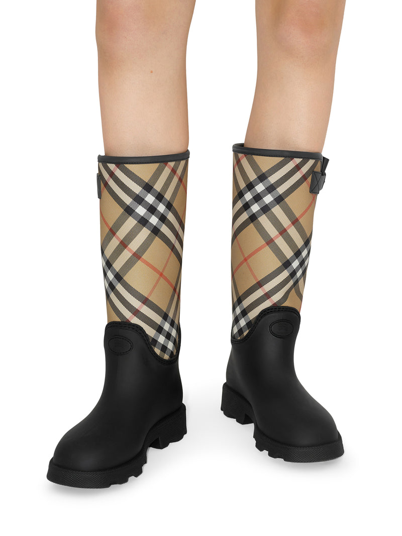 STIVALI ALTI MARSH STAMP IN GOMMA