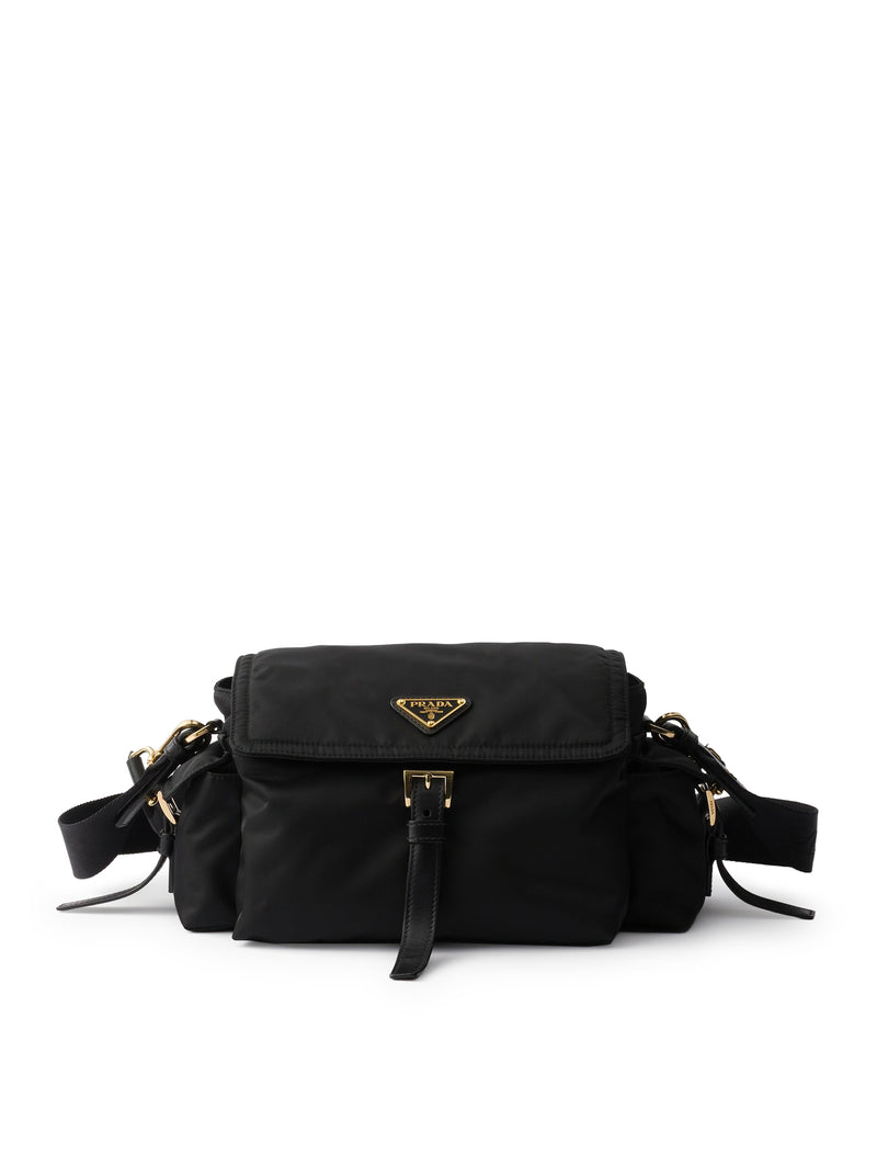 BORSA EXPLORE MEDIUM IN RE-NYLON CON PATTINA