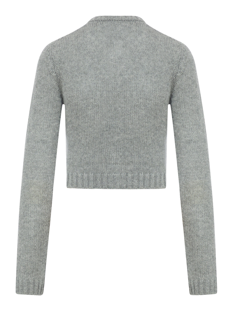 CARDIGAN IN CASHMERE CON FANTASIA GEOMETRICA