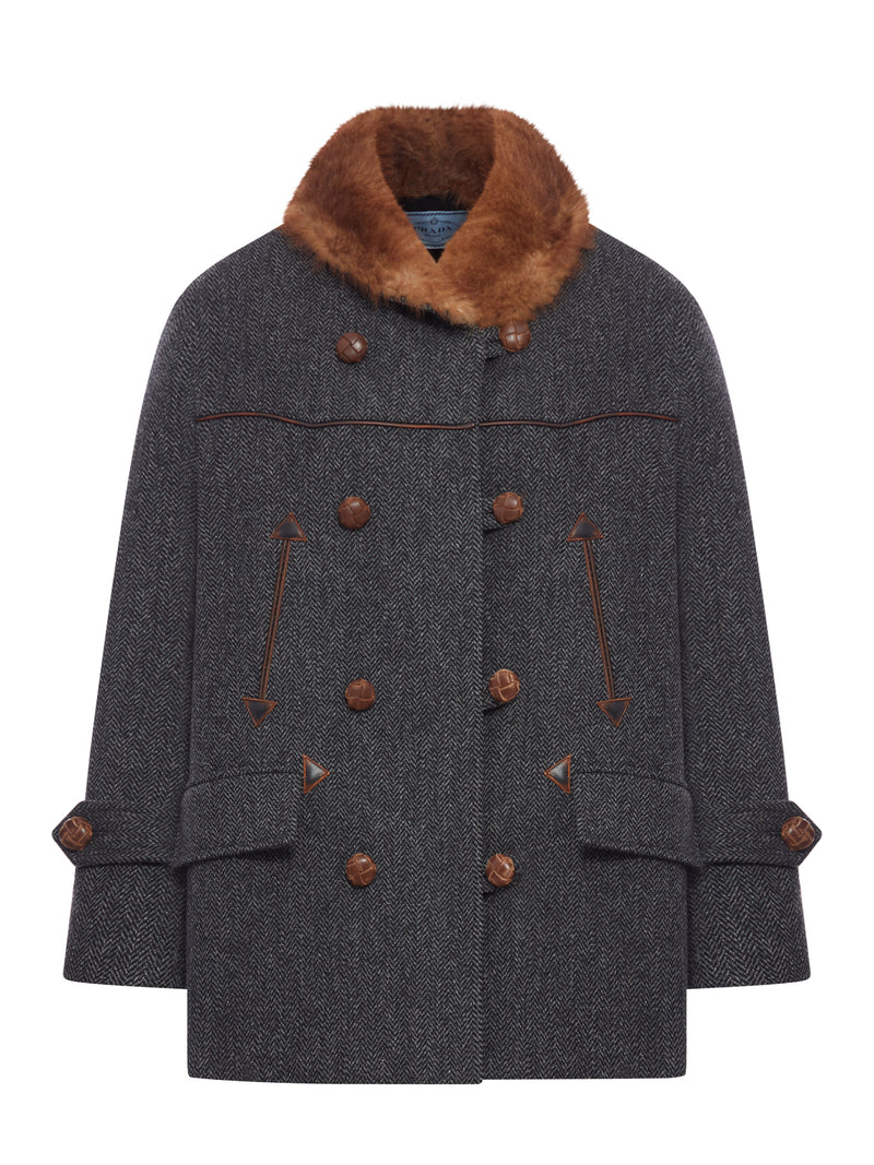 CAPPOTTO CHEVRON IN LANA