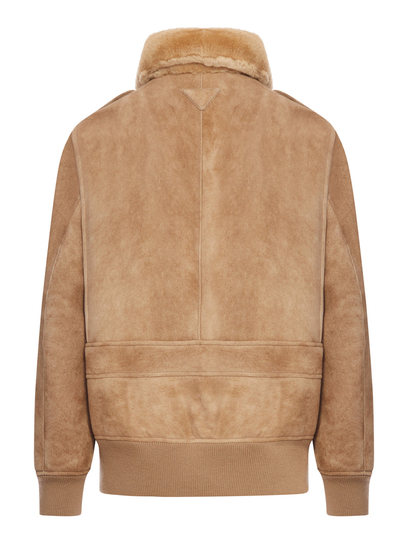 GIACCA IN SHEARLING CON COLLO AMPIO