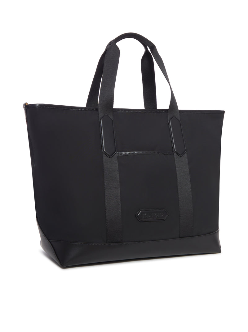 BORSA TOTE IN NYLON E PELLE