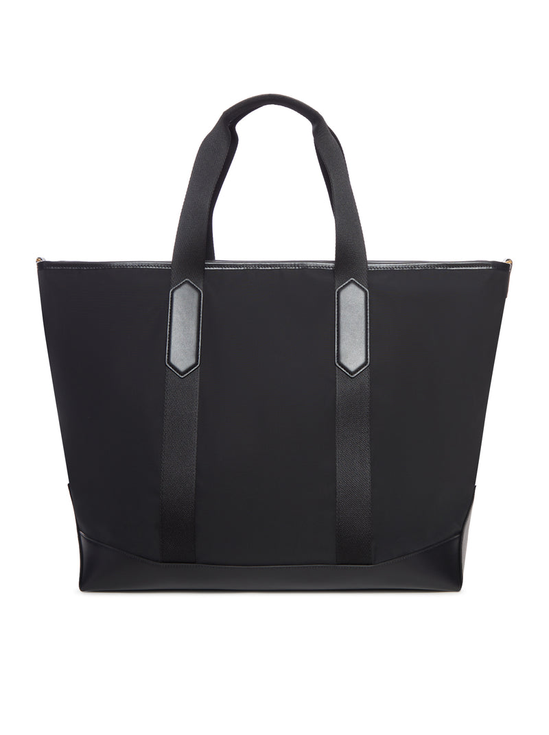 BORSA TOTE IN NYLON E PELLE