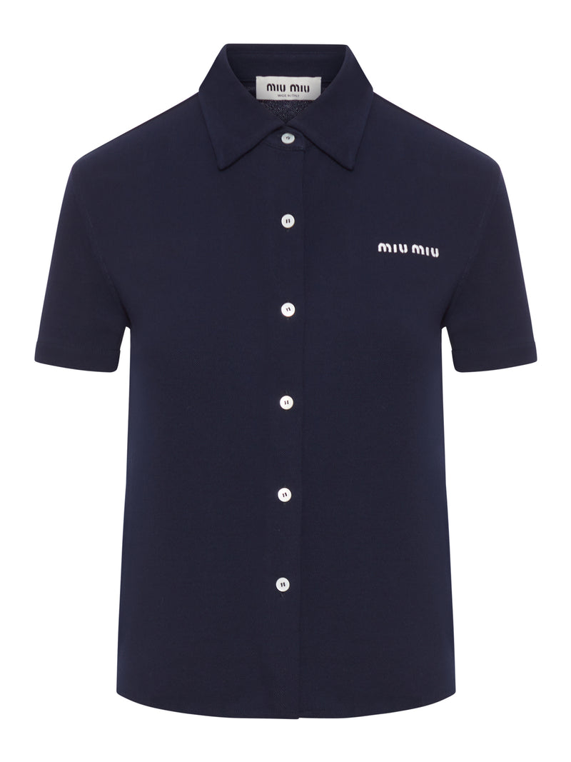 CAMICIA IN COTONE PIQUET