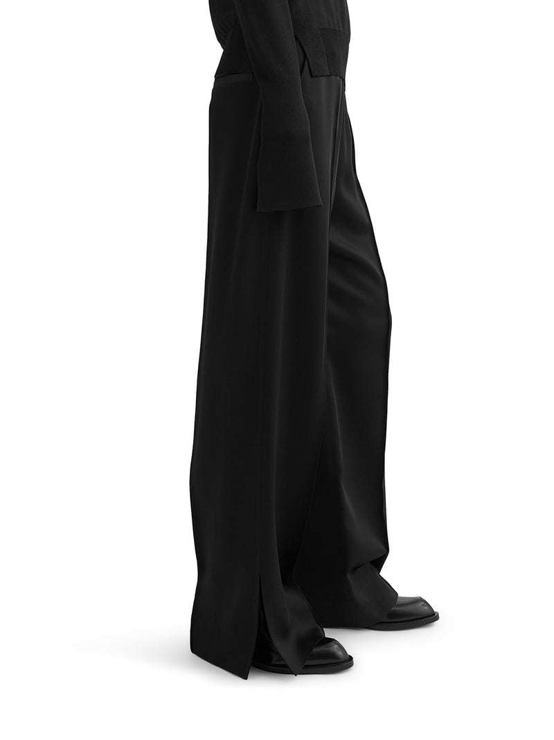 PANTALONI IN ENVERS SATIN