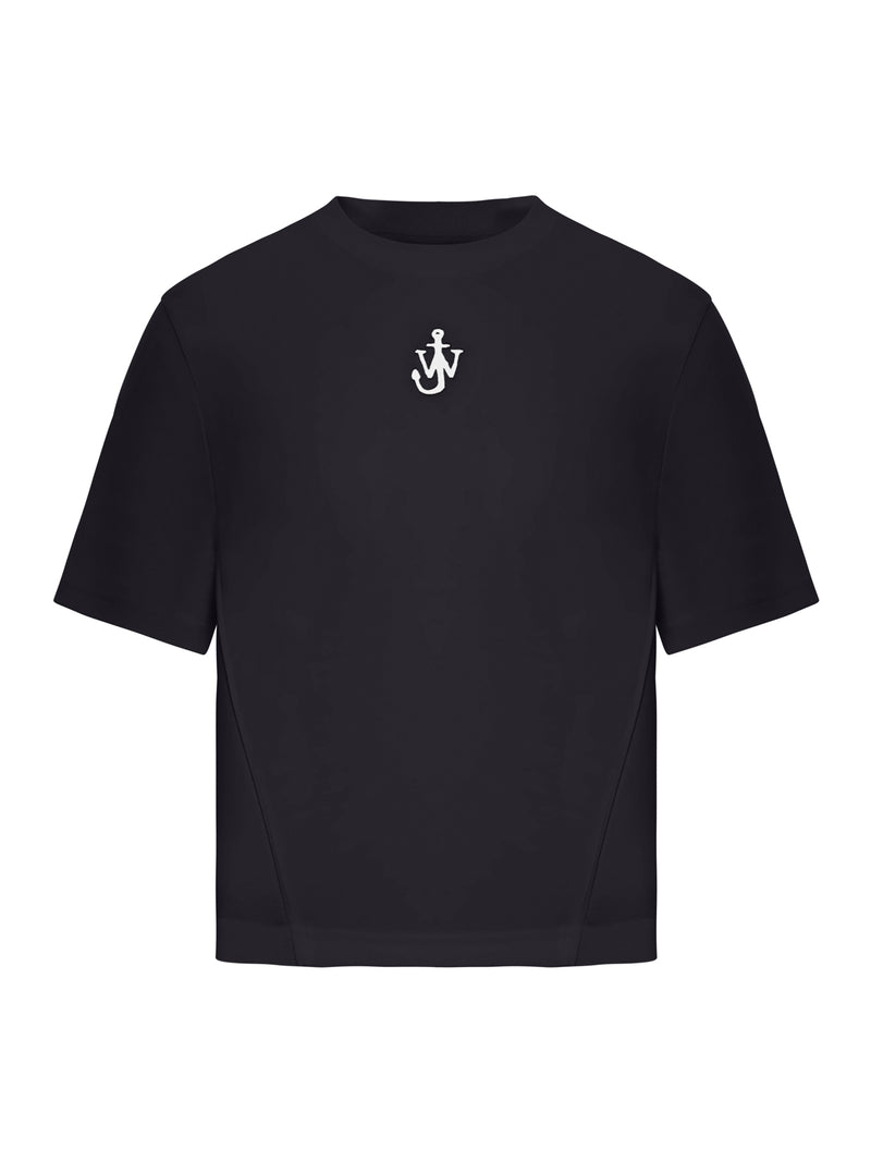 T-SHIRT CORTA A PANNELLI CON RICAMO ANCHOR