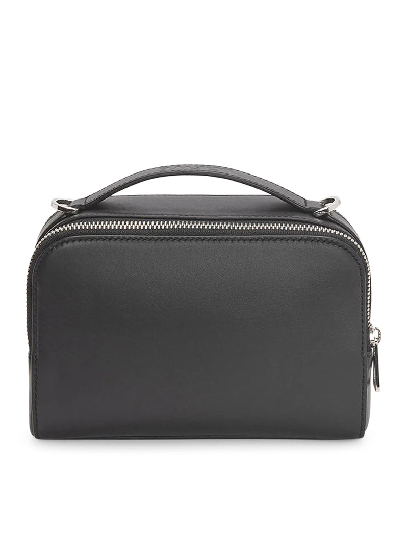 BORSA A TRACOLLA CAMERA MINI IN PELLE DI VITELLO SATINATA