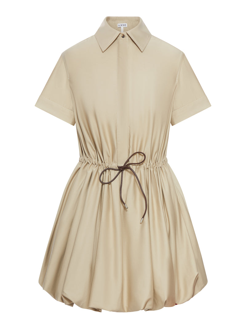 ABITO CON GONNA A PALLONCINO IN COTONE E SETA