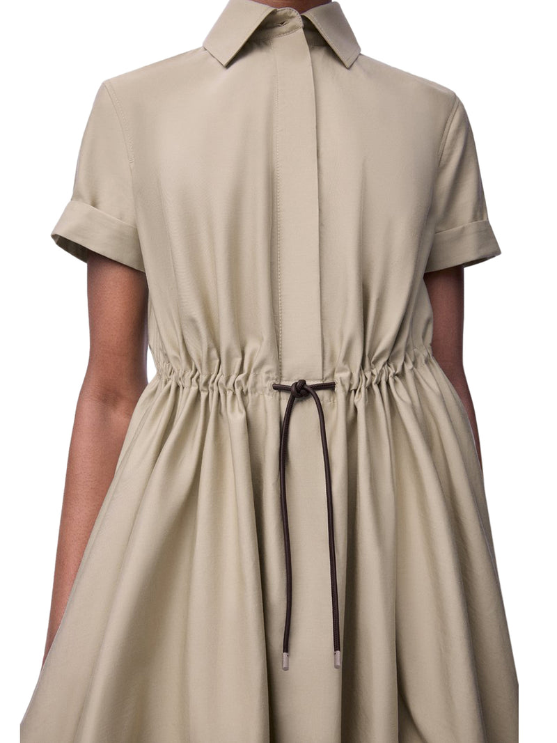 ABITO CON GONNA A PALLONCINO IN COTONE E SETA