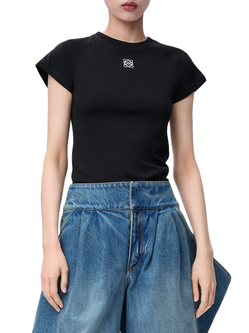 T-SHIRT SLIM FIT IN COTONE CON ANAGRAM