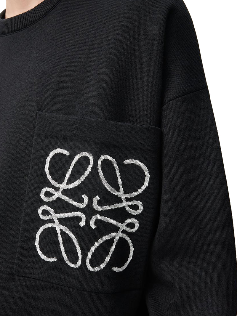 MAGLIONE CON TASCA CON ANAGRAM