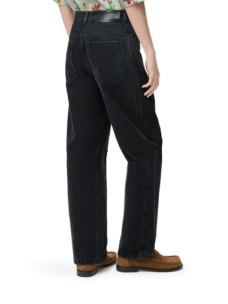 JEANS BAGGY ANAGRAM IN DENIM