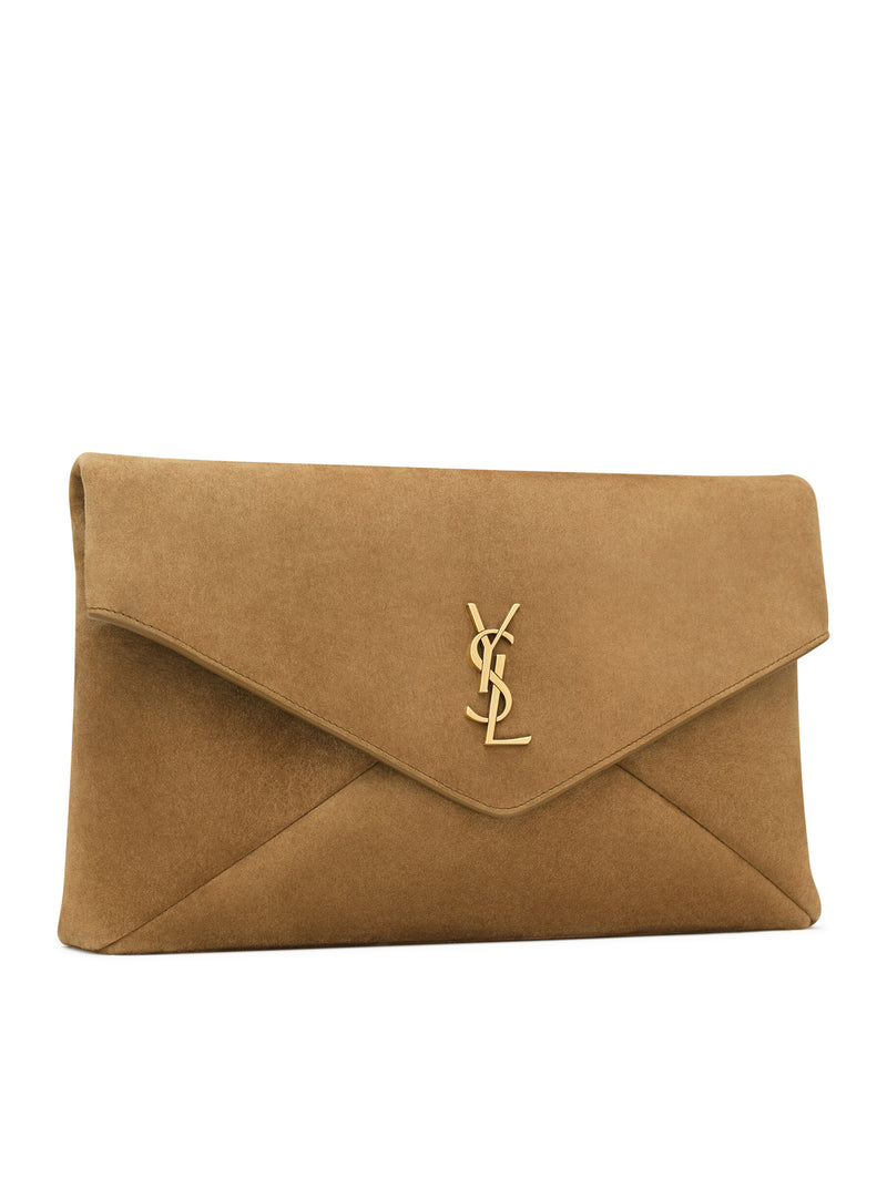 POCHETTE ENVELOPE CASSANDRE GRANDE IN SUEDE