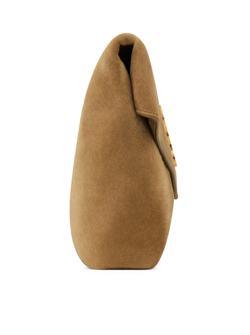 POCHETTE ENVELOPE CASSANDRE GRANDE IN SUEDE