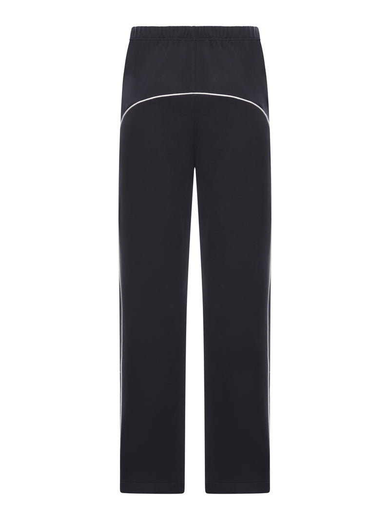 PANTALONI DI TUTA IN PILE CON PROFILI