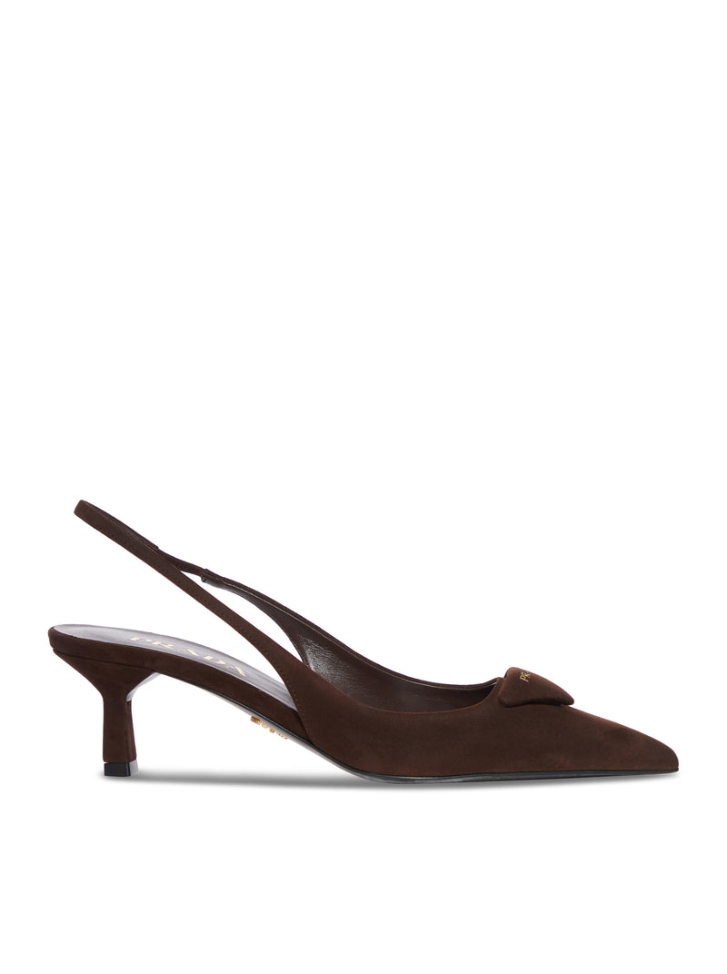 DÉCOLLETÉ SLINGBACK IN CAMOSCIO
