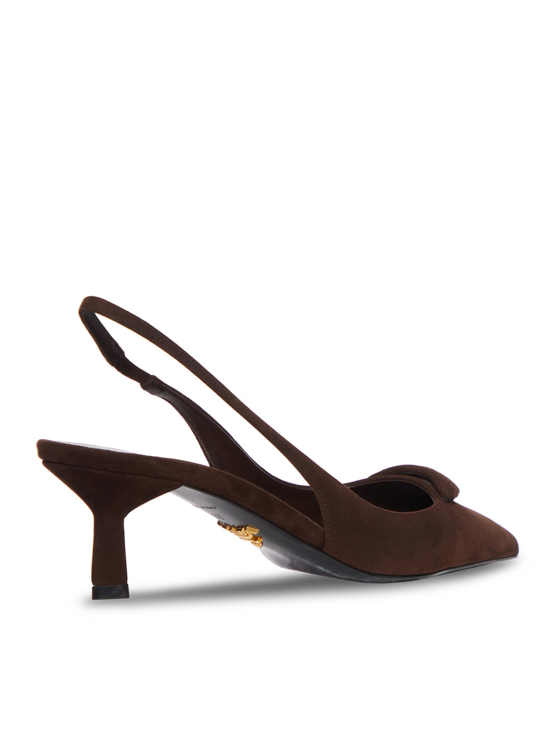 DÉCOLLETÉ SLINGBACK IN CAMOSCIO