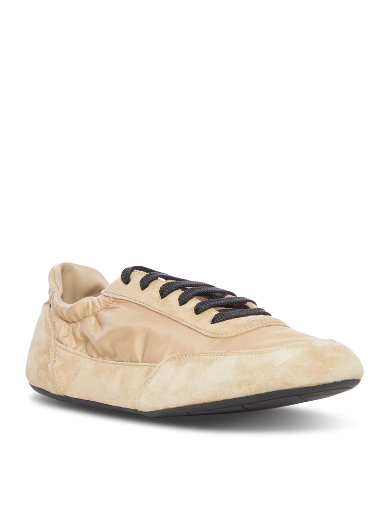 SNEAKERS COLLAPSE IN RE-NYLON E PELLE SCAMOSCIATA