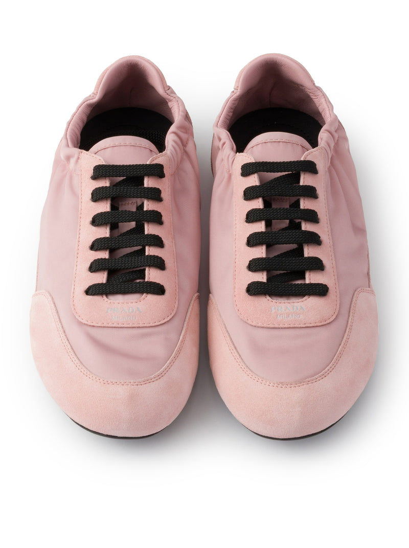 SNEAKERS COLLAPSE IN RE-NYLON E PELLE SCAMOSCIATA