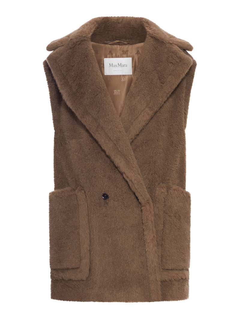 GILET IN TEDDY IN ALPACA E LANA
