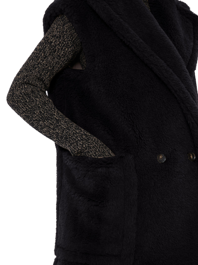 GILET IN TEDDY IN ALPACA E LANA