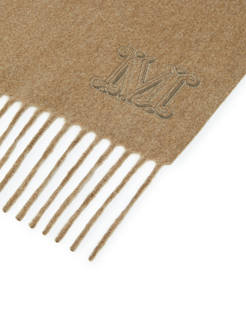 STOLA IN CASHMERE CON RICAMO MONOGRAM