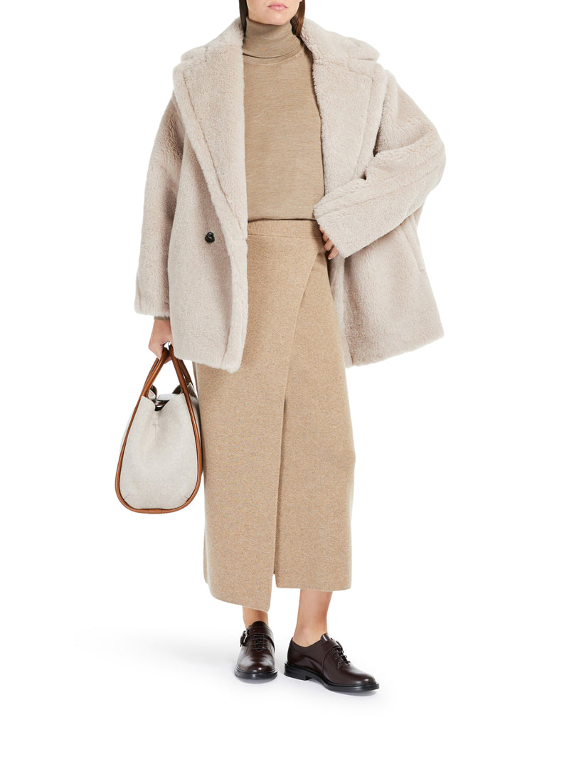 CAPPOTTO OLGA TEDDY BEAR IN LANA DI ALPACA