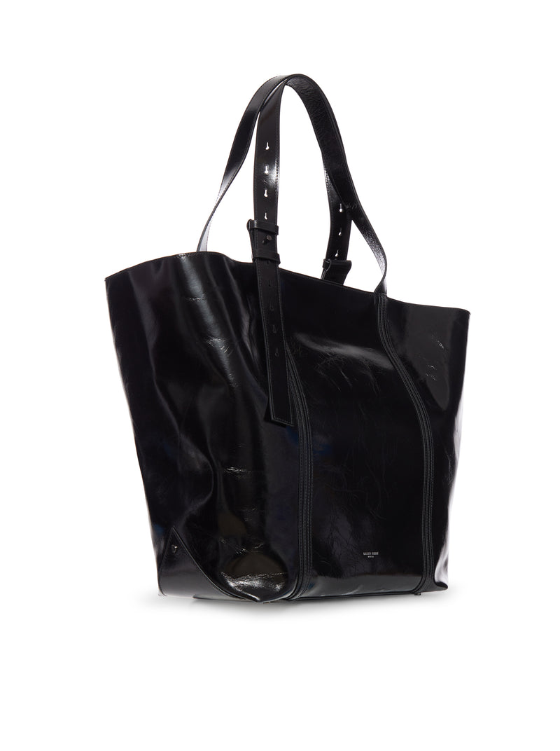 TOTE BAG IN PELLE LUCIDA