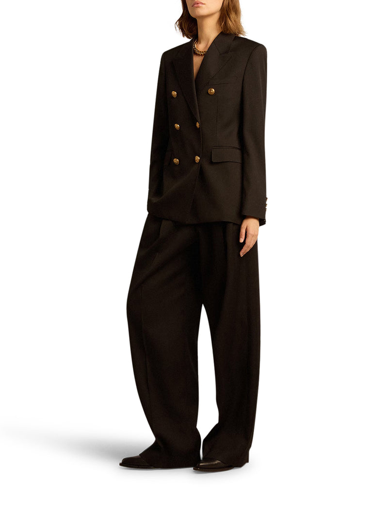 PANTALONE DA DONNA IN GABARDINE DI LANA
