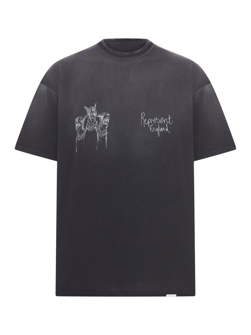 T-SHIRT GIROCOLLO IN COTONE CON STAMPA