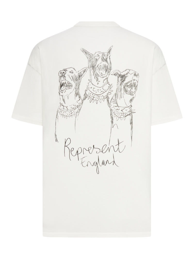 T-SHIRT GIROCOLLO IN COTONE CON STAMPA