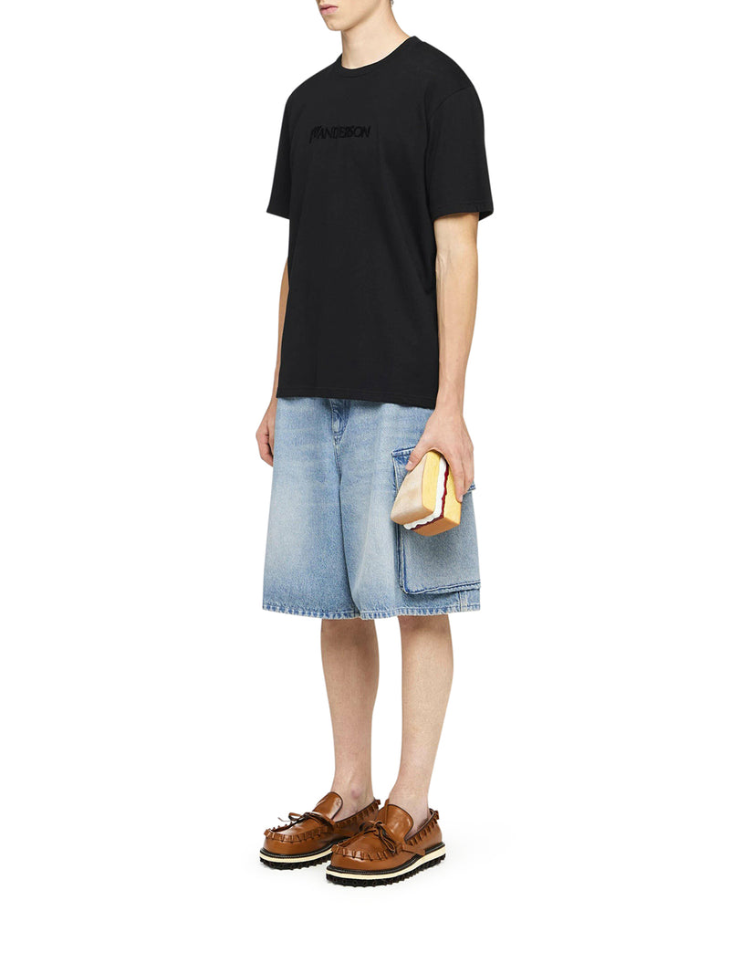 T-SHIRT CON LOGO RICAMATO