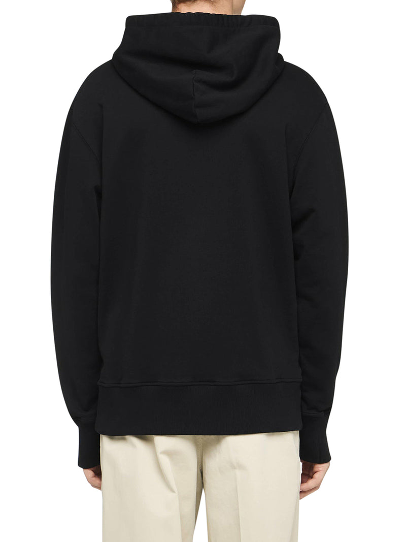 FELPA CON CAPPUCCIO CON LOGO RICAMATO