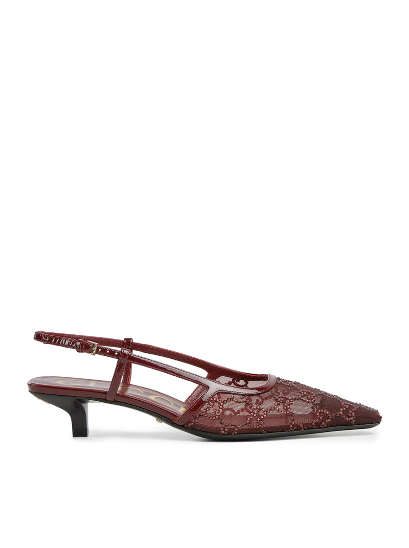 DÉCOLLETÉ SLINGBACK CON CRISTALLI GG