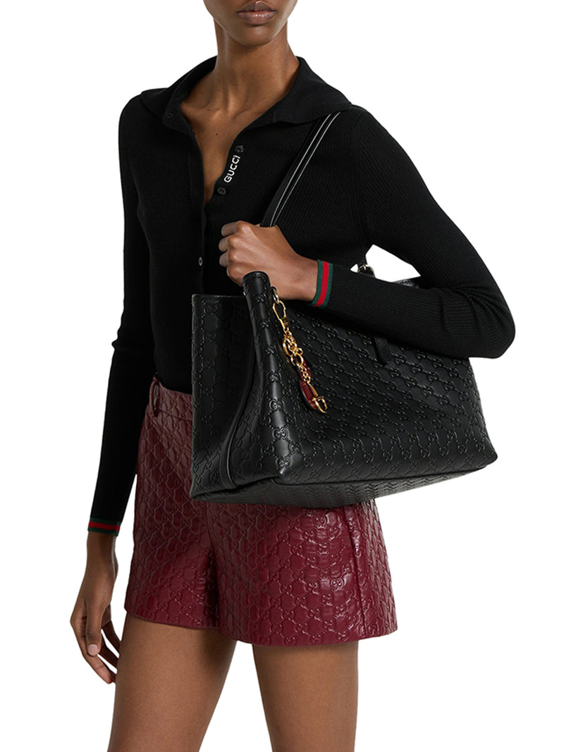 BORSA SHOPPING GG EMBLEM GRANDE