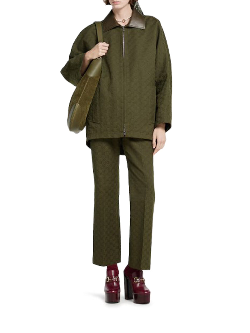 GIACCA CON ZIP IN TESSUTO GG